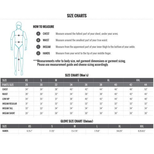 FlylowSizeChart