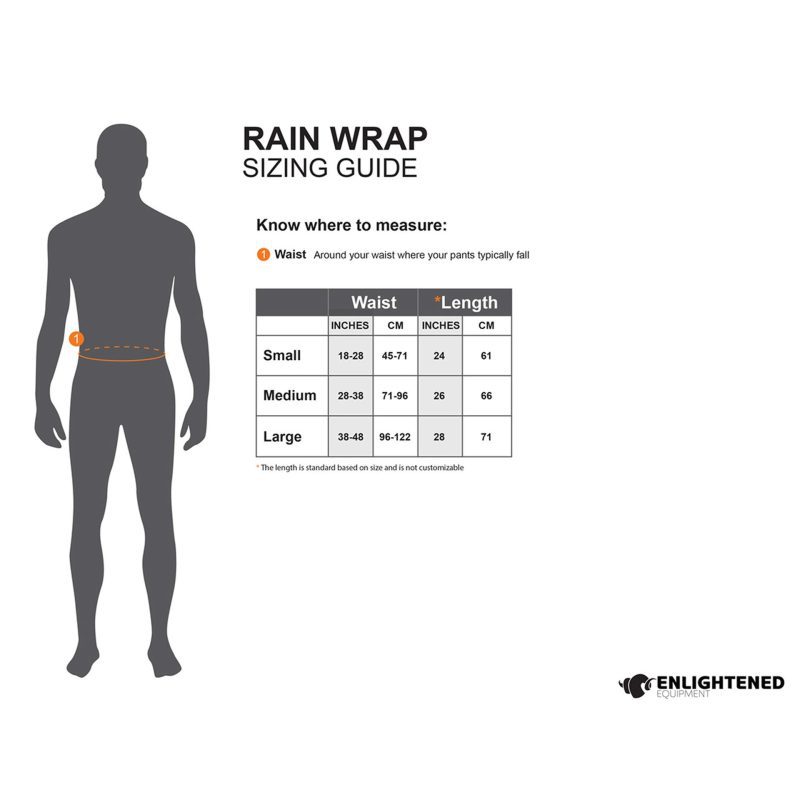 Rain Wrap Sizing Guide 74299