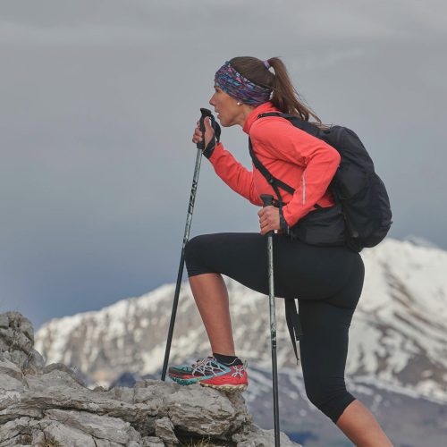 WomenHikingwithKavisoxFizanPCTEditionTrekkingPoles